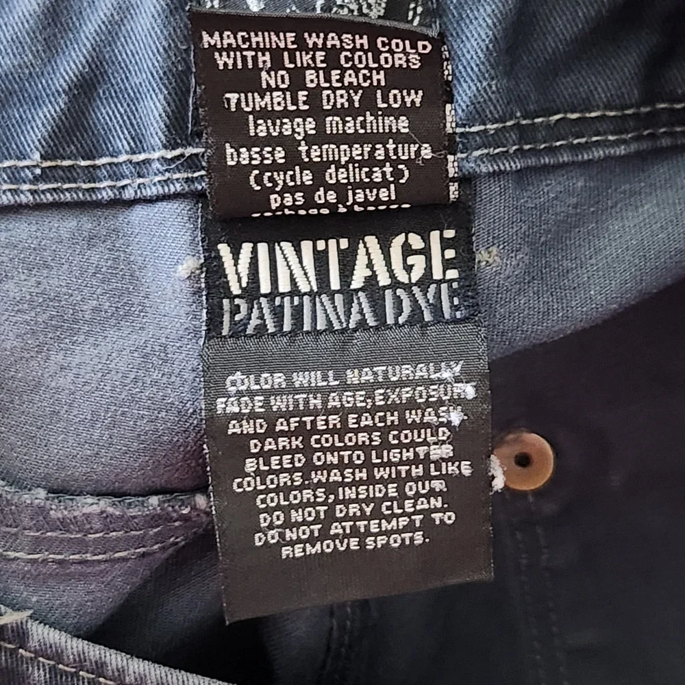 Kuhl Rydr Pants Mens 32x34 Blue Vintage Patina Dye Articulated Knee Work Hiking